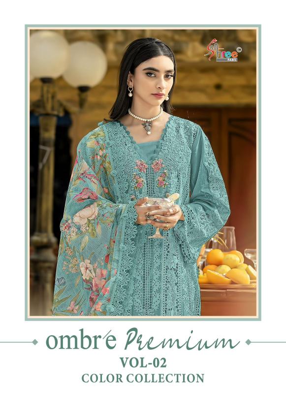 Shree Fabs Ombre premium vol 2 color collection 3961 catalog online wholesale pakistani suits