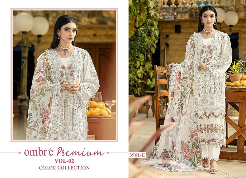 Shree Fabs Ombre premium vol 2 color collection 3961 catalog online wholesale pakistani suits