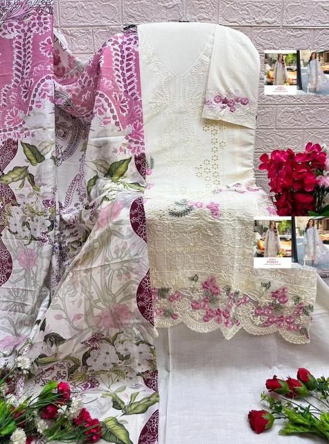 Shree Fabs Ombre Starlet Lawn Collection Vol 26 Nx catalog Chiffon Dupatta pakistani replica suits online india wholesale