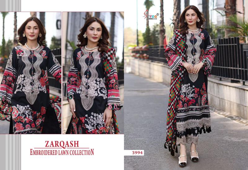 Shree fabs Zarqash catalog Chiffon Dupatta pakistani suits wholesale in india