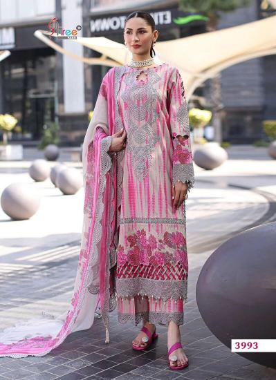 Shree fabs Zarqash catalog Cotton Dupatta pakistani suits replica wholesale