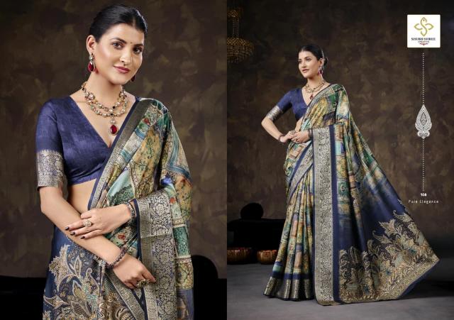 Shubh Shree Velvet Story catalog saree surat wholesale