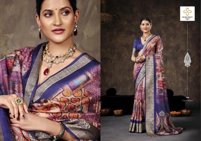 Shubh Shree Velvet Story catalog saree surat wholesale