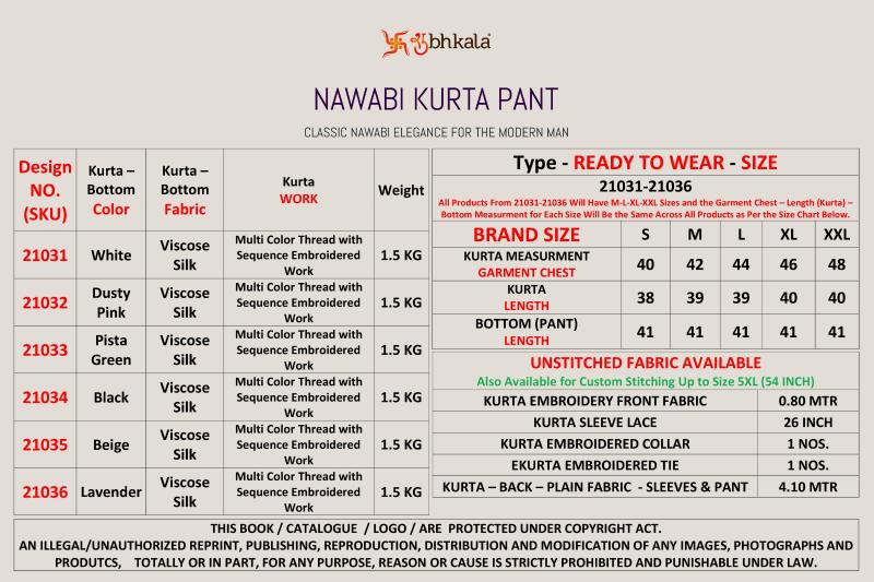 Shubhvastra Nawabi catalog mens wear kurta at wholesale rate
