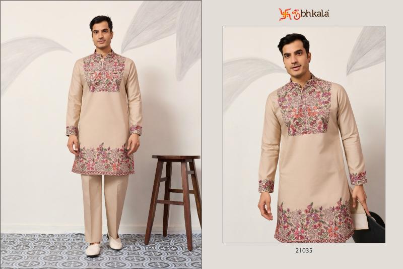 Shubhvastra Nawabi catalog mens wear kurta at wholesale rate