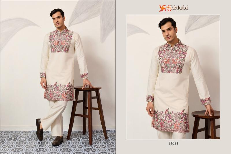 Shubhvastra Nawabi catalog mens wear kurta at wholesale rate