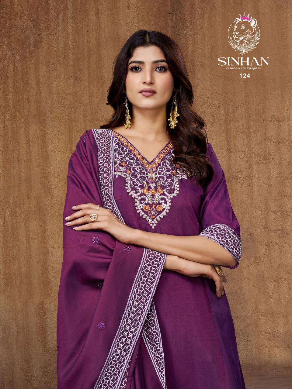 Sinhan 124 catalog wholesale designer kurtis for business