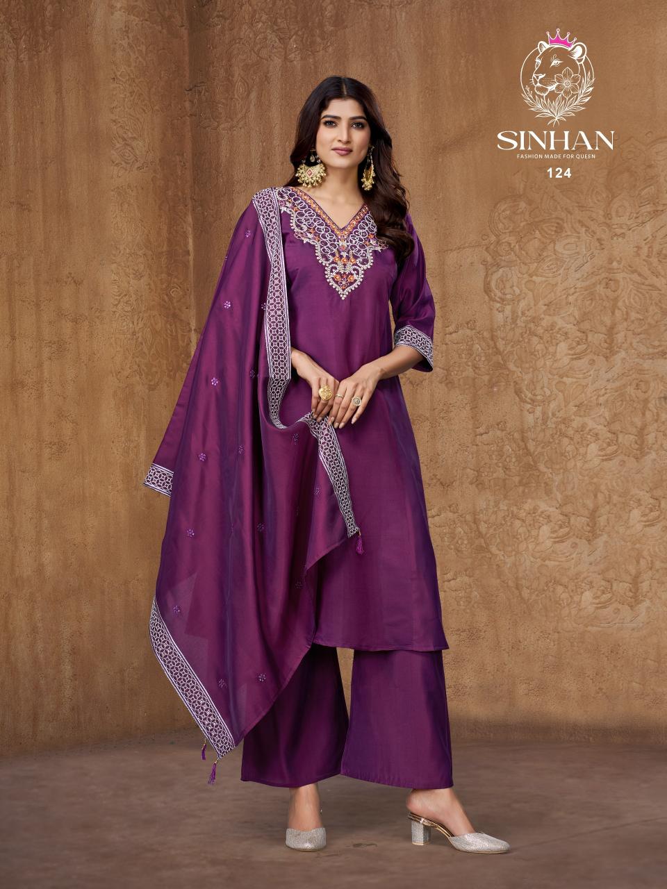 Sinhan 124 catalog wholesale designer kurtis for business