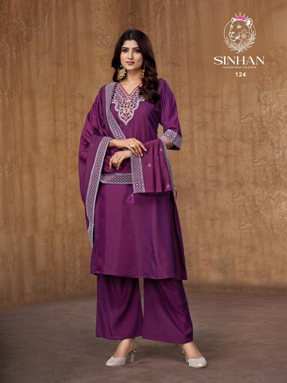 Sinhan 124 catalog wholesale designer kurtis for business