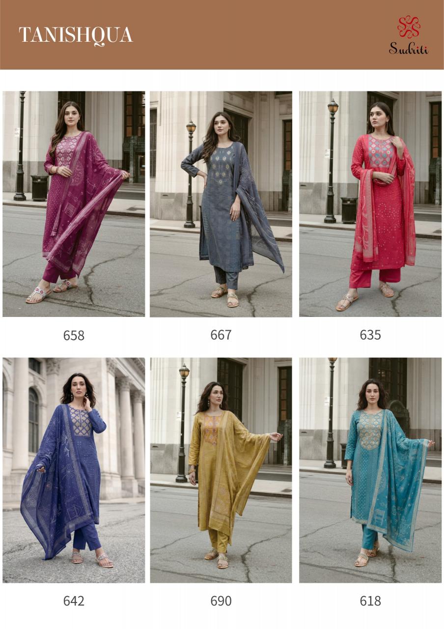 Sudriti Tanishqua catalog salwar kameez material wholesale