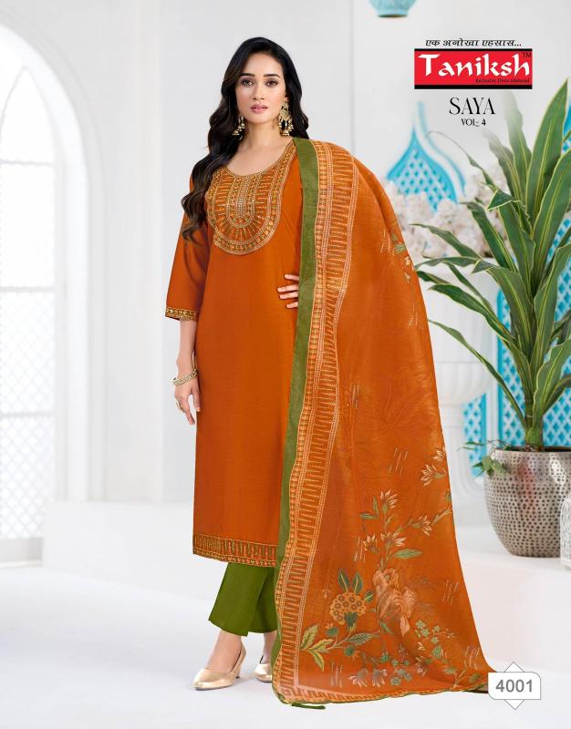 Taniksh Saya vol 4 catalog wholesale kurti in surat market