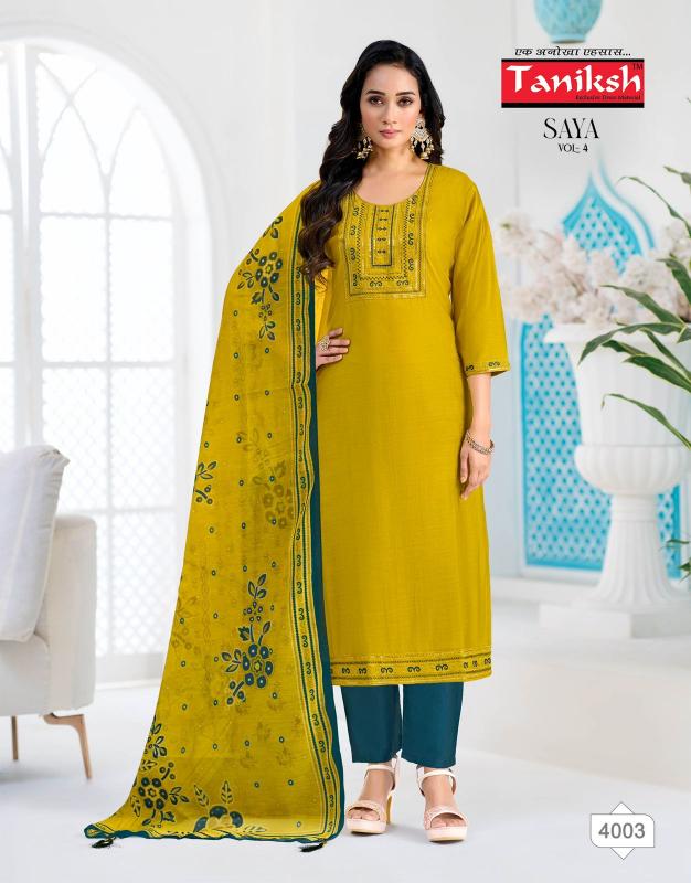 Taniksh Saya vol 4 catalog wholesale kurti in surat market