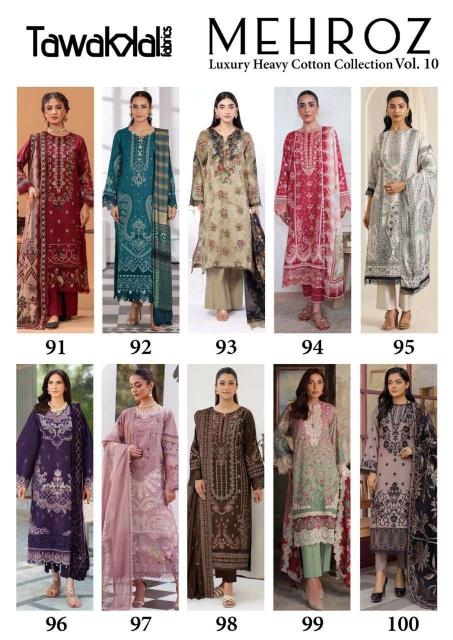 Tawakkal Mehroz vol- 10 – karachi Readymade Kurti Pant With Dupatta