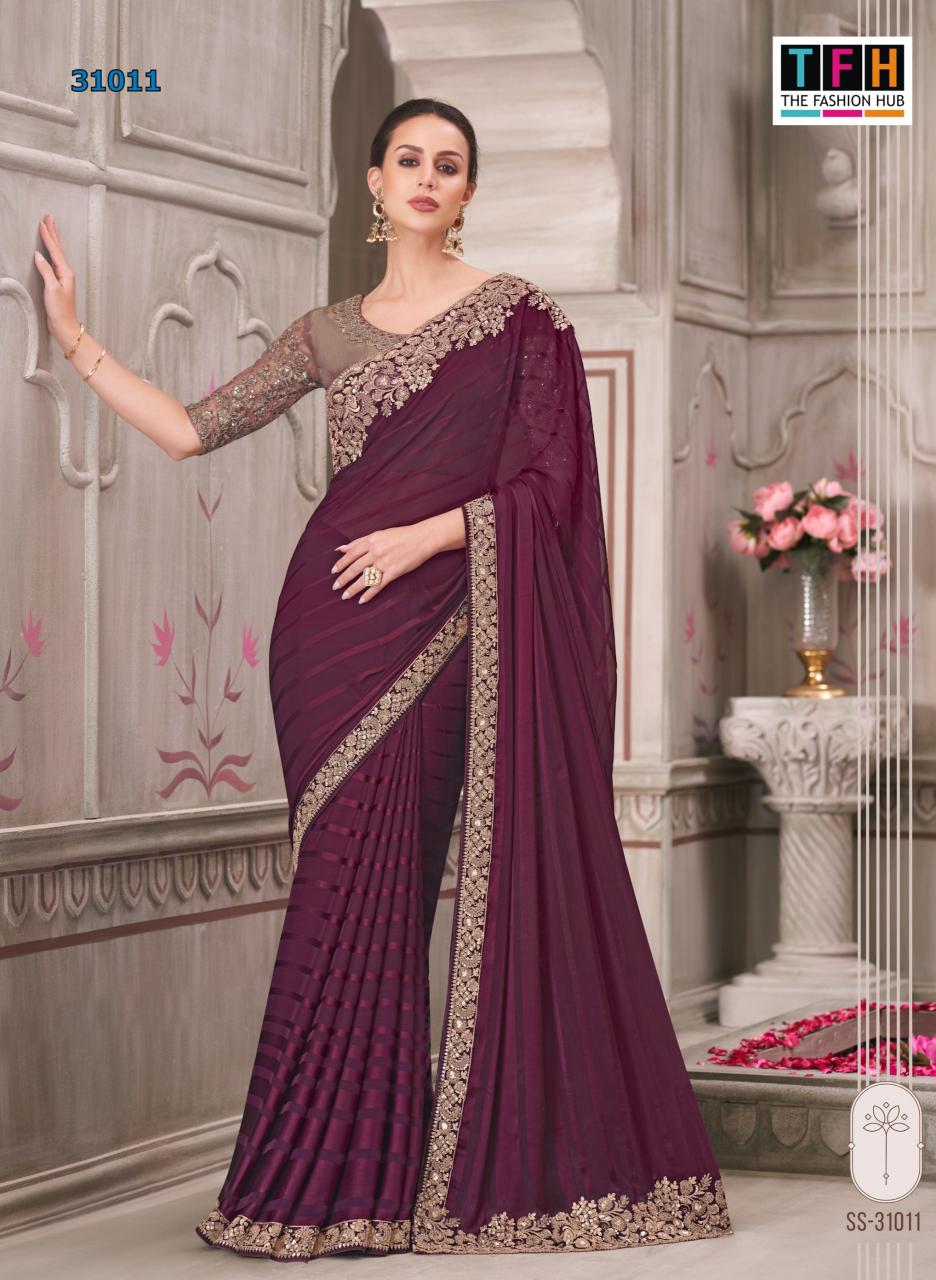 Tfh Silver Screen 21st catalog designer saree wholesale online