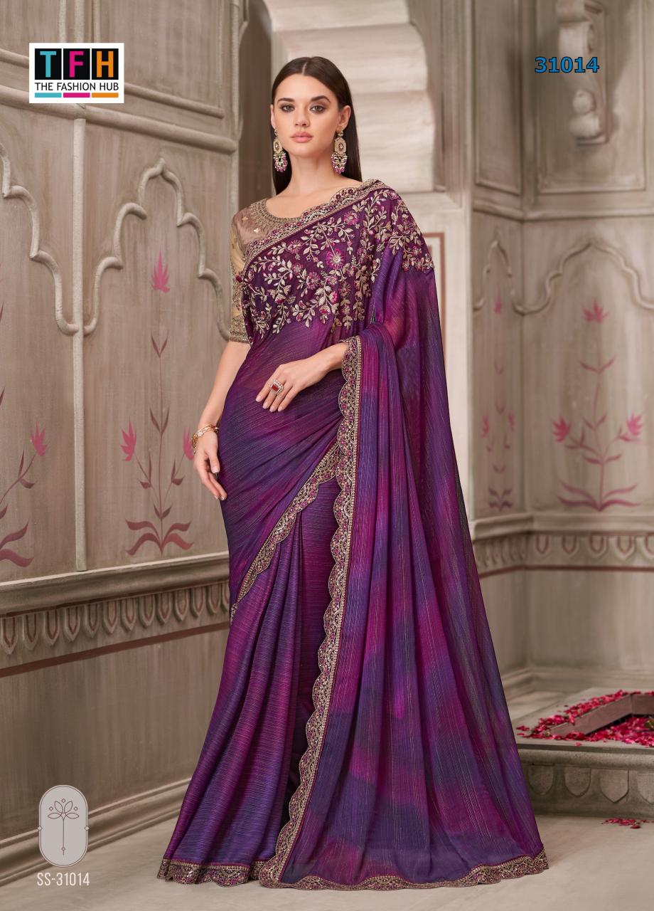 Tfh Silver Screen 21st catalog designer saree wholesale online