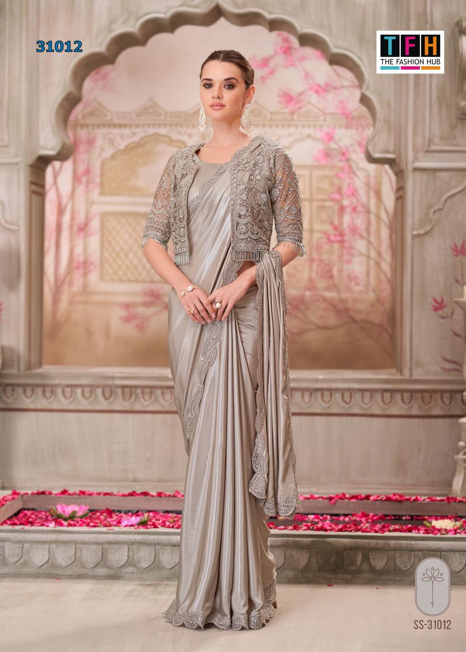 Tfh Silver Screen 21st catalog designer saree wholesale online