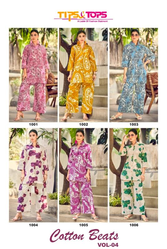 Tips & Tops Cotton Beats Vol 4 catalog co ords set indian style
