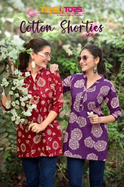 Tips & Tops Cotton Shorties Vol 9 Catalog kurtis wholesale in chennai