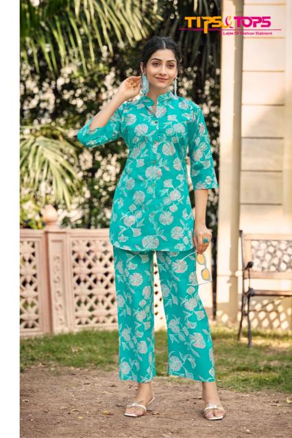 Tips & Tops Cotton Trends Vol 3 Catalog coord set for ladies