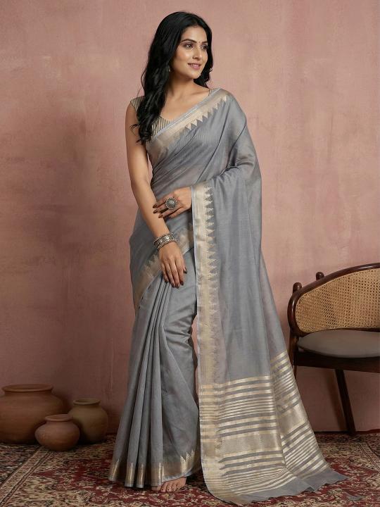 URBAN LOOM VOL 1 BY SHREE SHYAM FASHION fancy designer COTTON Silk WITH ZARI BORDAR fabric saree wholesale with Fancy latkan