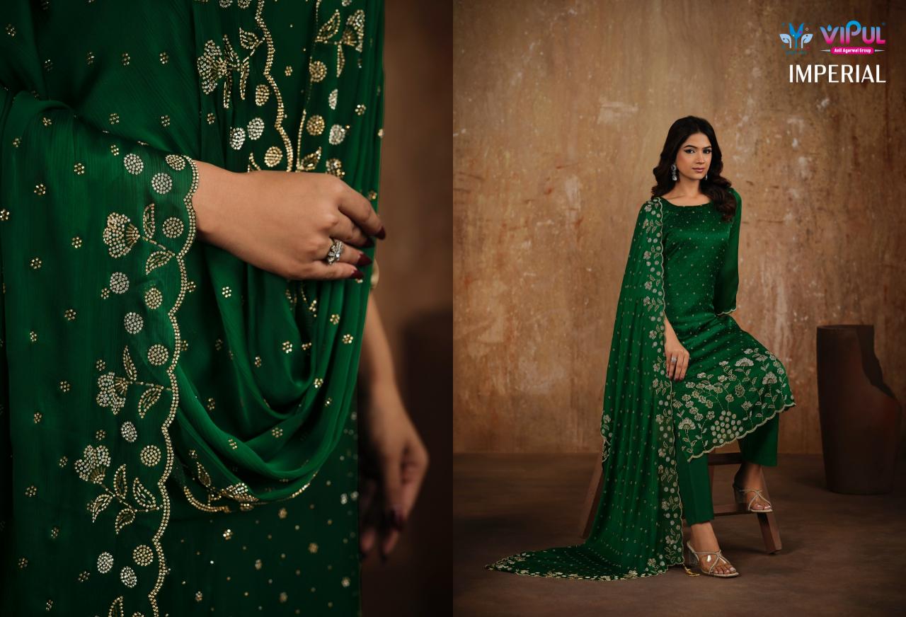Vipul Imperial catalog wholesale unstitched salwar kameez material in bangalore