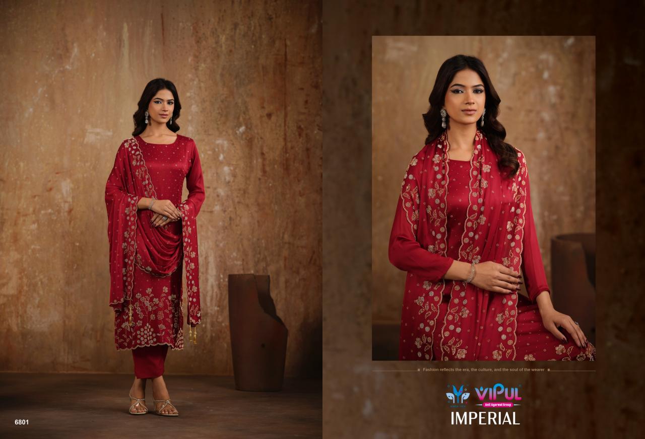 Vipul Imperial catalog wholesale unstitched salwar kameez material in bangalore