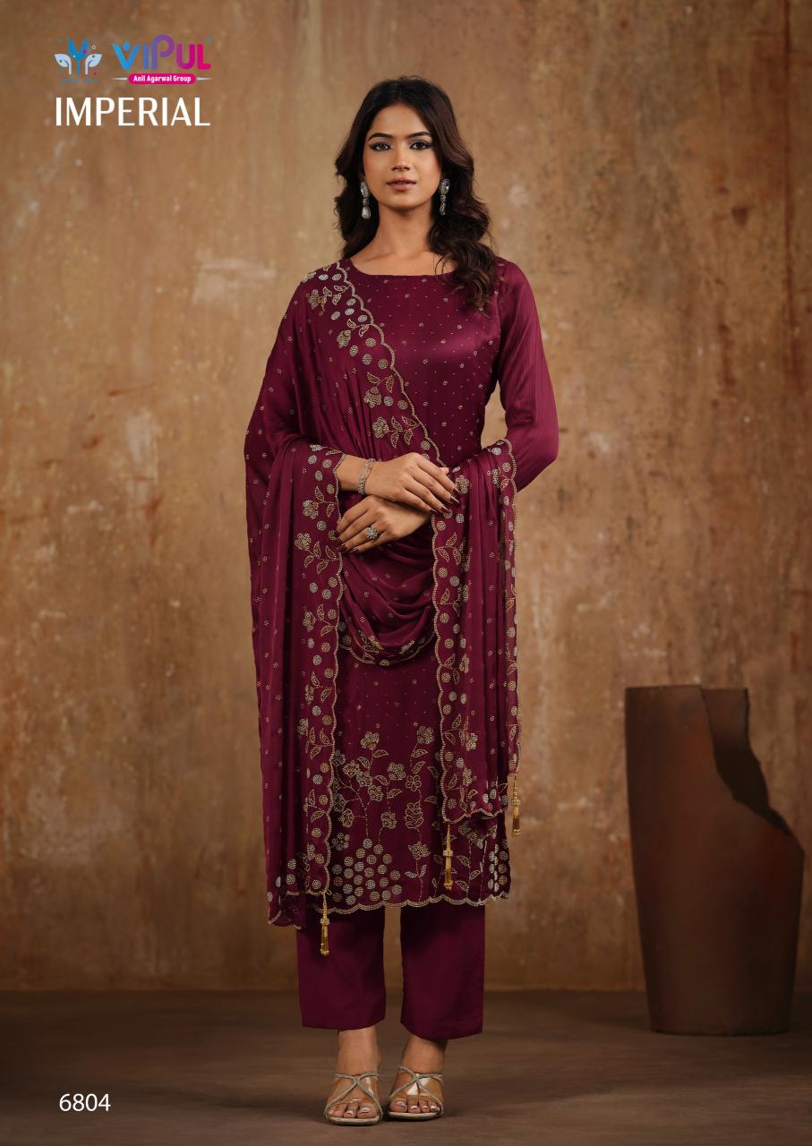 Vipul Imperial catalog wholesale unstitched salwar kameez material in bangalore