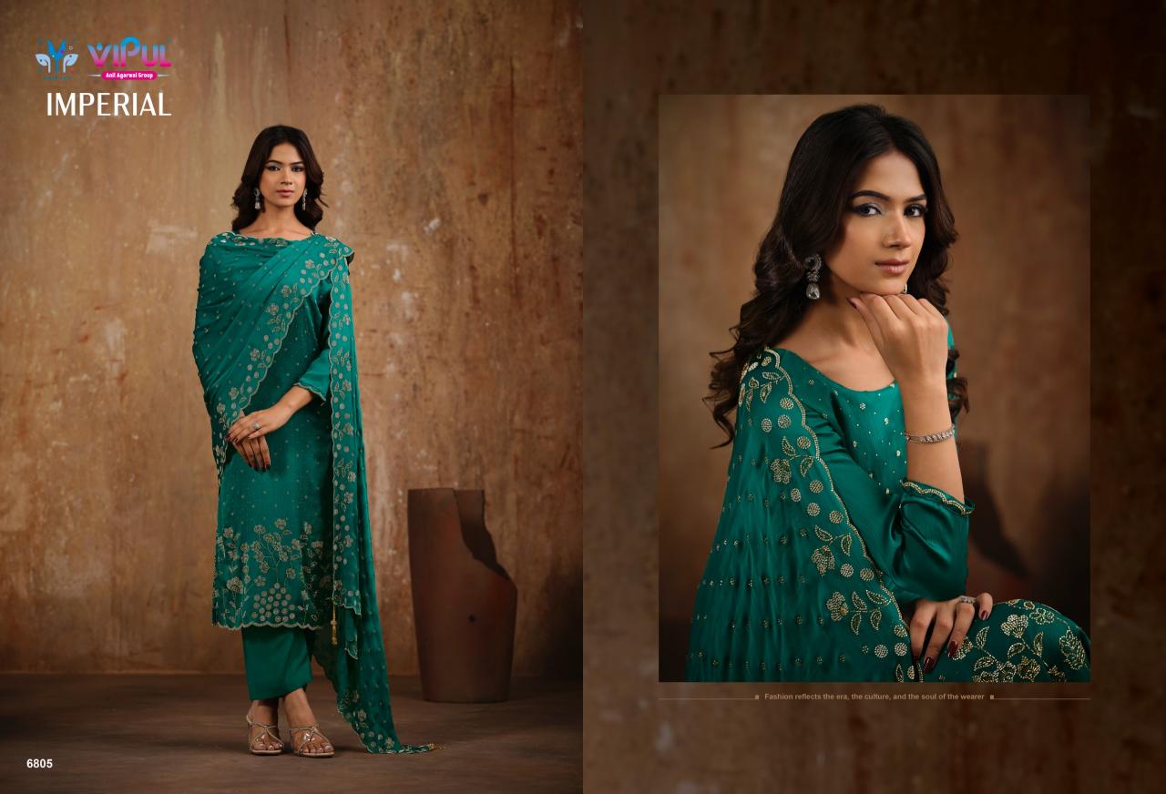 Vipul Imperial catalog wholesale unstitched salwar kameez material in bangalore