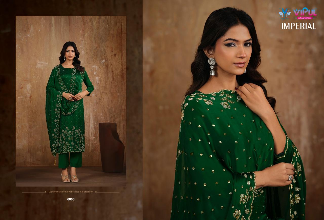 Vipul Imperial catalog wholesale unstitched salwar kameez material in bangalore
