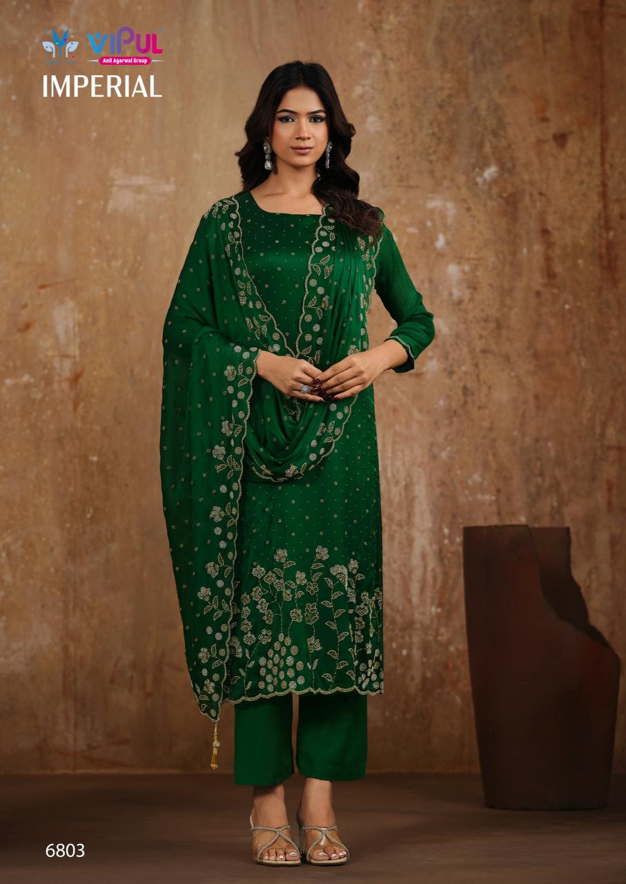 Vipul Imperial catalog wholesale unstitched salwar kameez material in bangalore