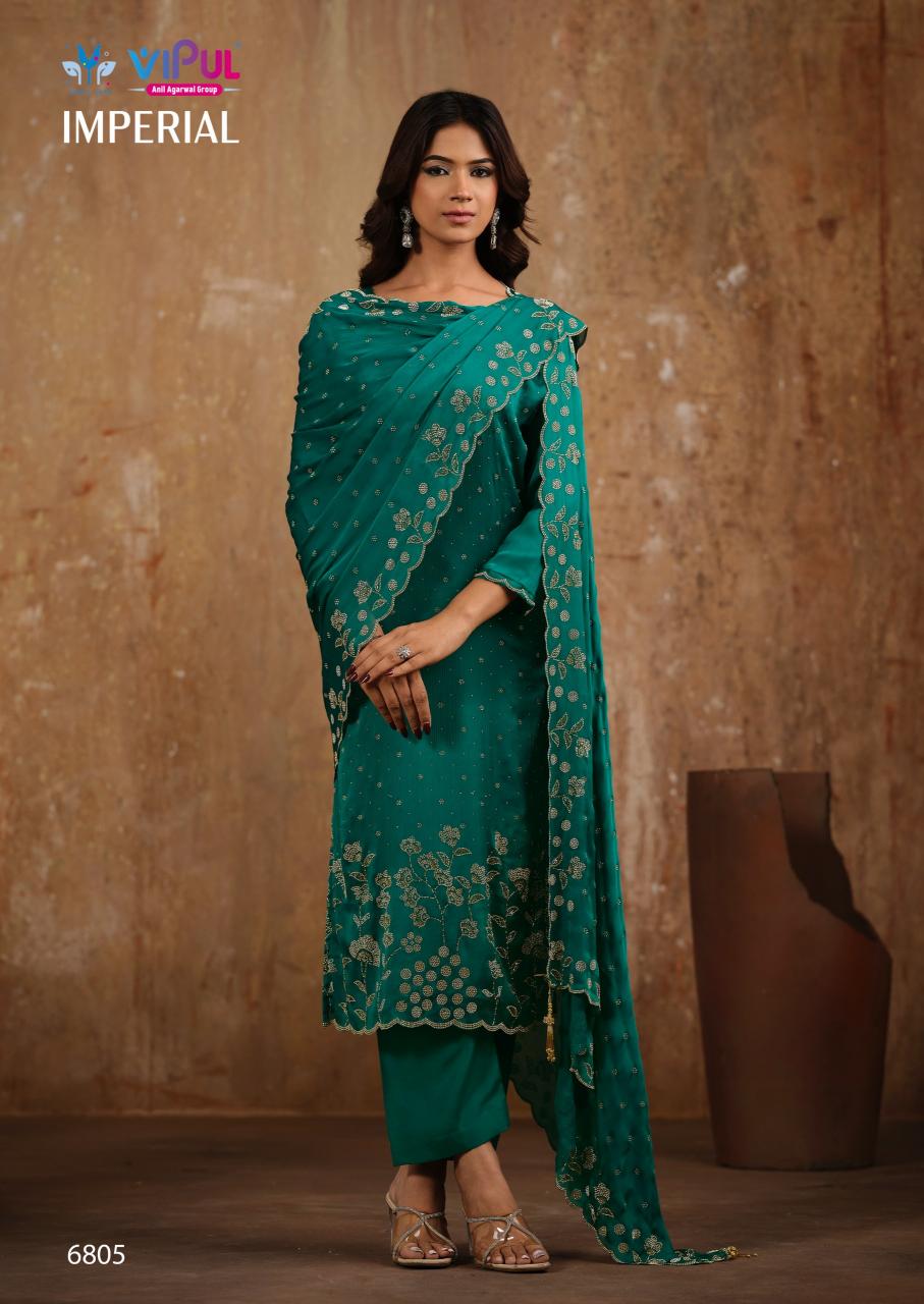Vipul Imperial catalog wholesale unstitched salwar kameez material in bangalore