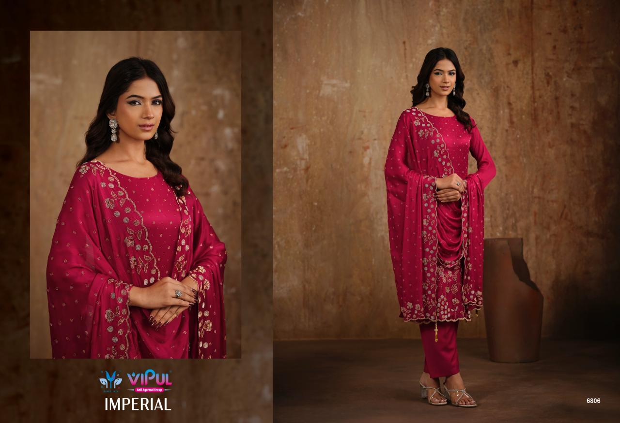 Vipul Imperial catalog wholesale unstitched salwar kameez material in bangalore