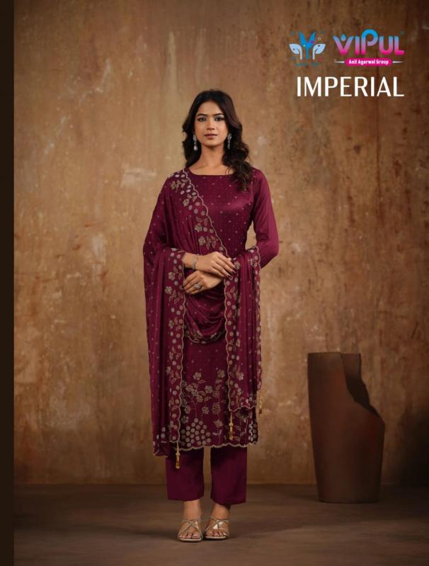 Vipul Imperial catalog wholesale unstitched salwar kameez material in bangalore