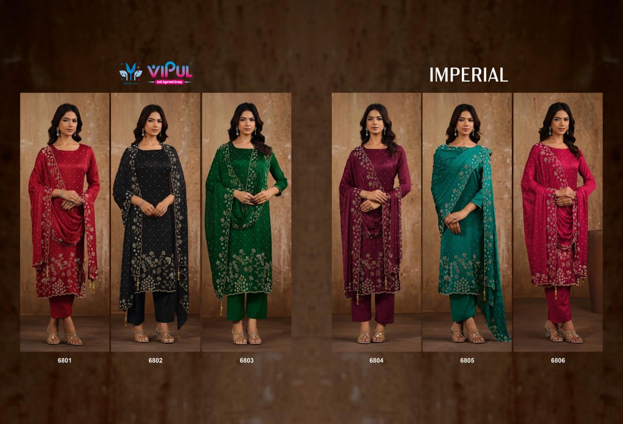 Vipul Imperial catalog wholesale unstitched salwar kameez material in bangalore