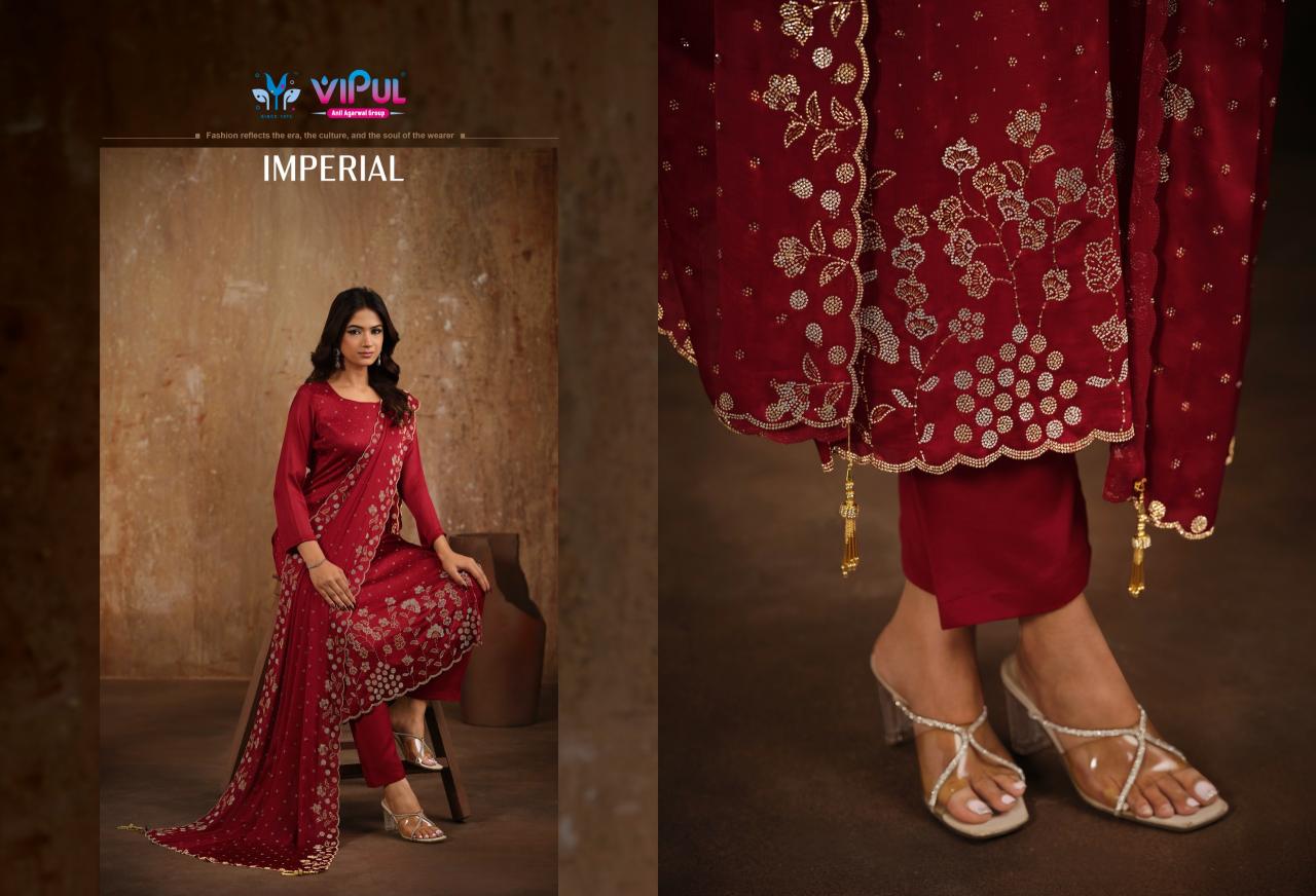 Vipul Imperial catalog wholesale unstitched salwar kameez material in bangalore