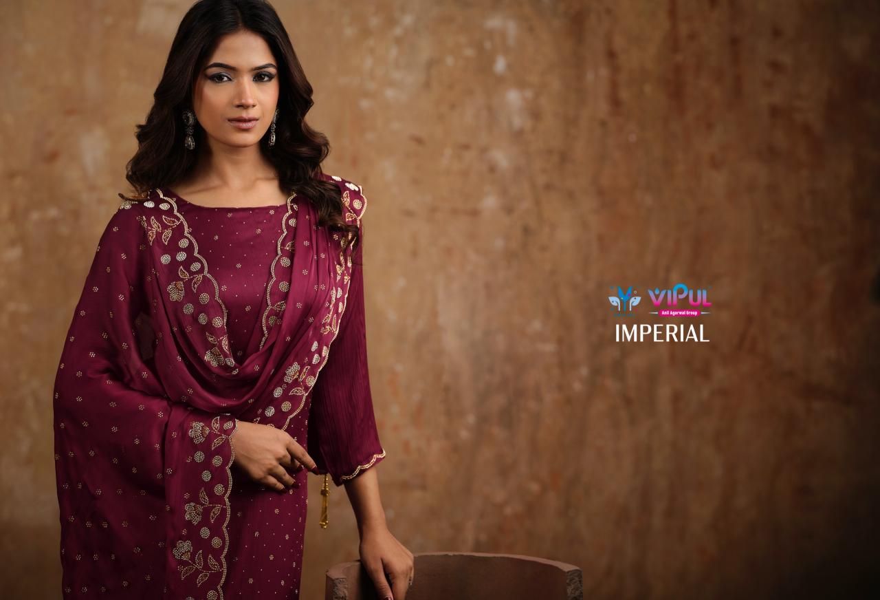 Vipul Imperial catalog wholesale unstitched salwar kameez material in bangalore