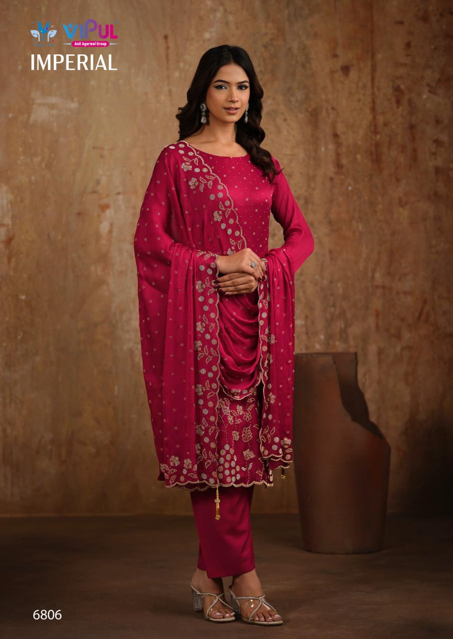 Vipul Imperial catalog wholesale unstitched salwar kameez material in bangalore