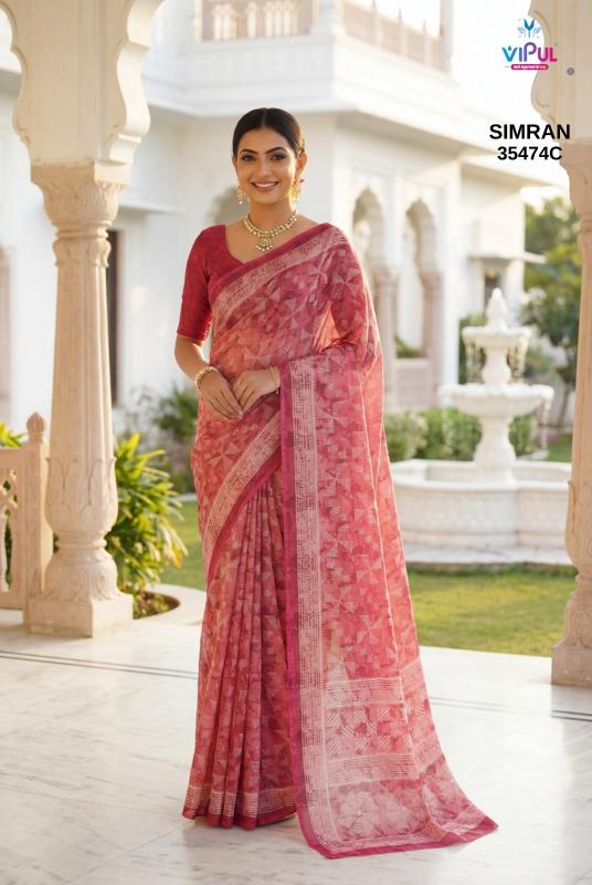 Vipul Simran 35474 A To D catalog wholesale sarees in india