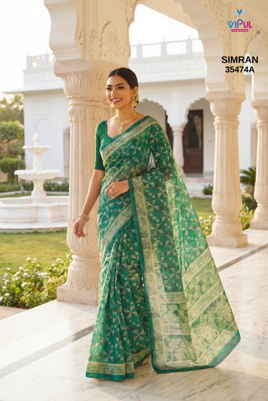 Vipul Simran 35474 A To D catalog wholesale sarees in india