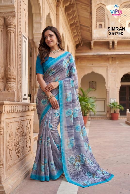 Vipul Simran 35479 A To D catalog wholesale sarees manufacturers in india