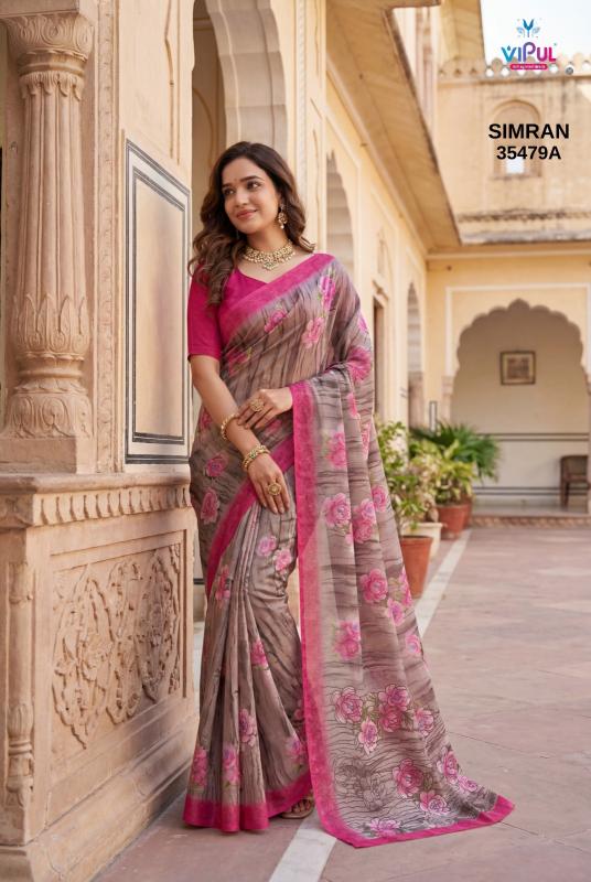Vipul Simran 35479 A To D catalog wholesale sarees manufacturers in india