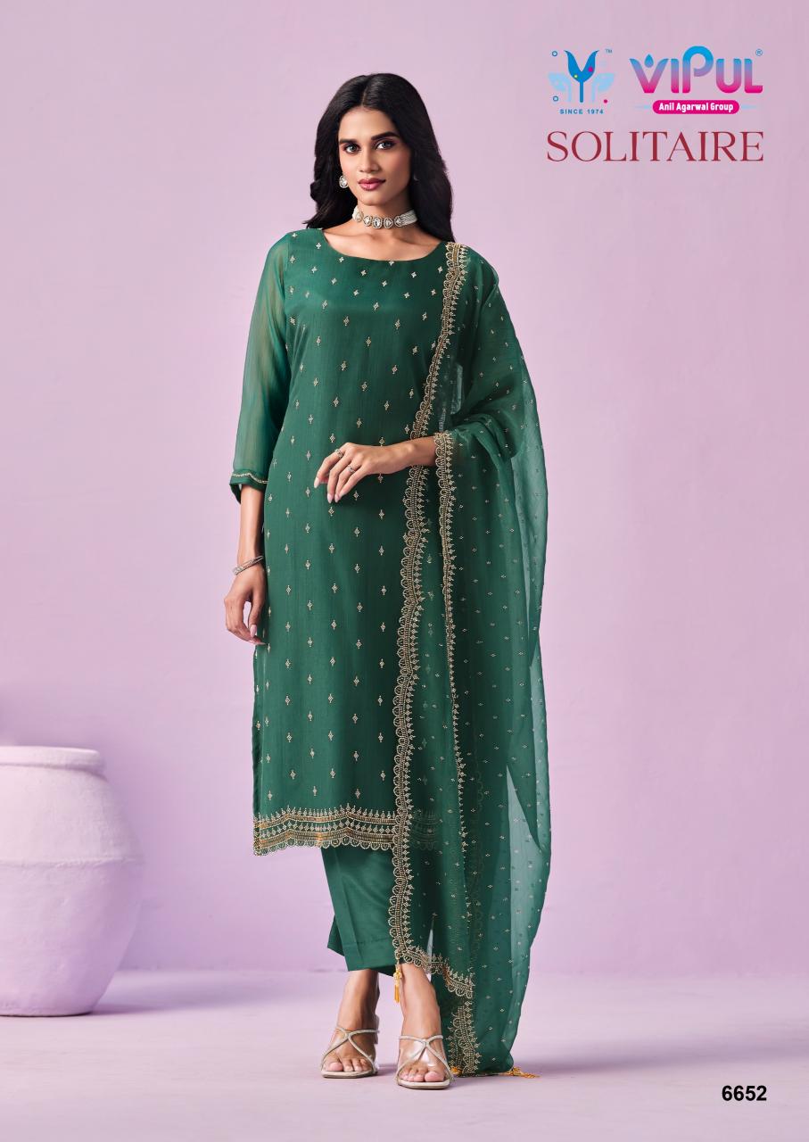 Vipul Solitaire catalog wholesale salwar kameez market in kolk