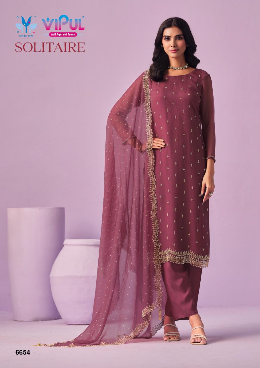 Vipul Solitaire catalog wholesale salwar kameez market in kolk