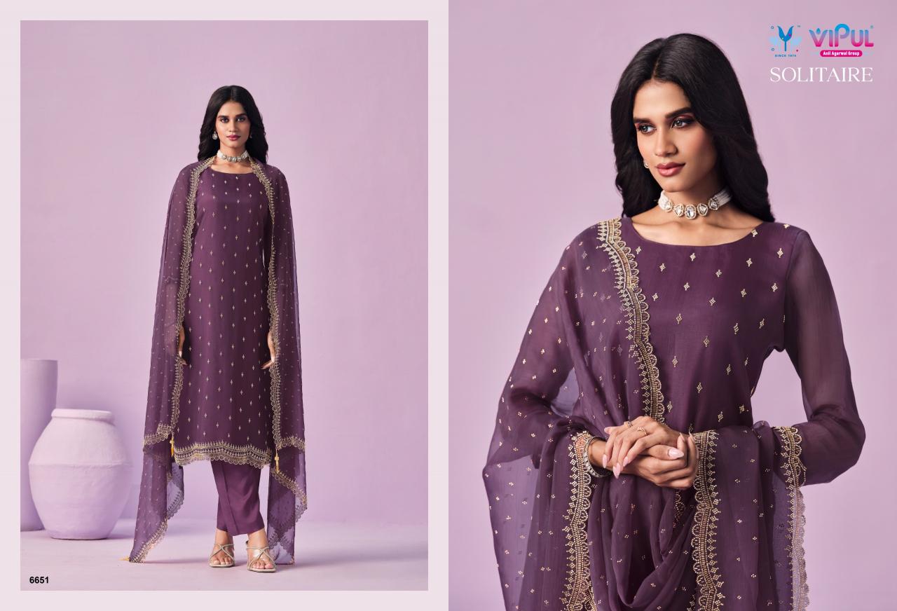 Vipul Solitaire catalog wholesale salwar kameez market in kolk