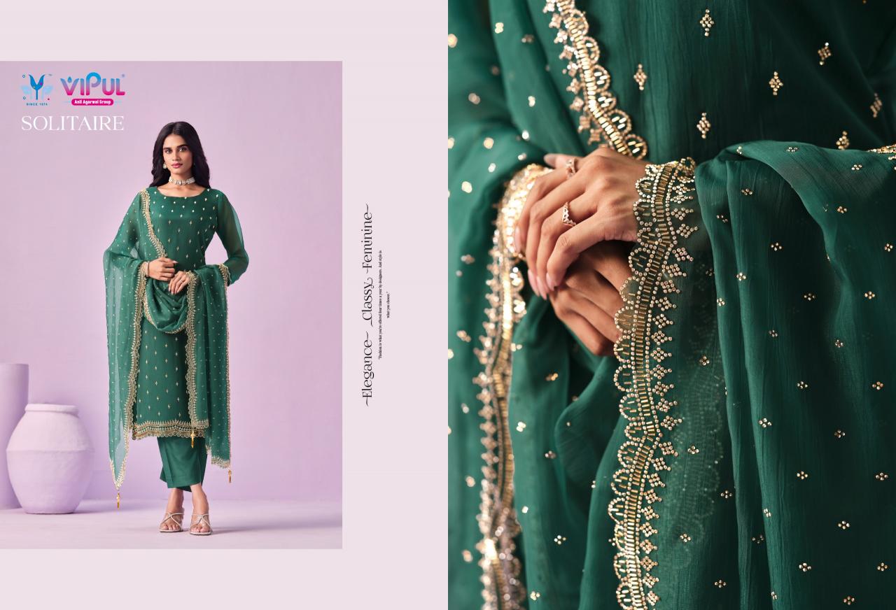 Vipul Solitaire catalog wholesale salwar kameez market in kolk