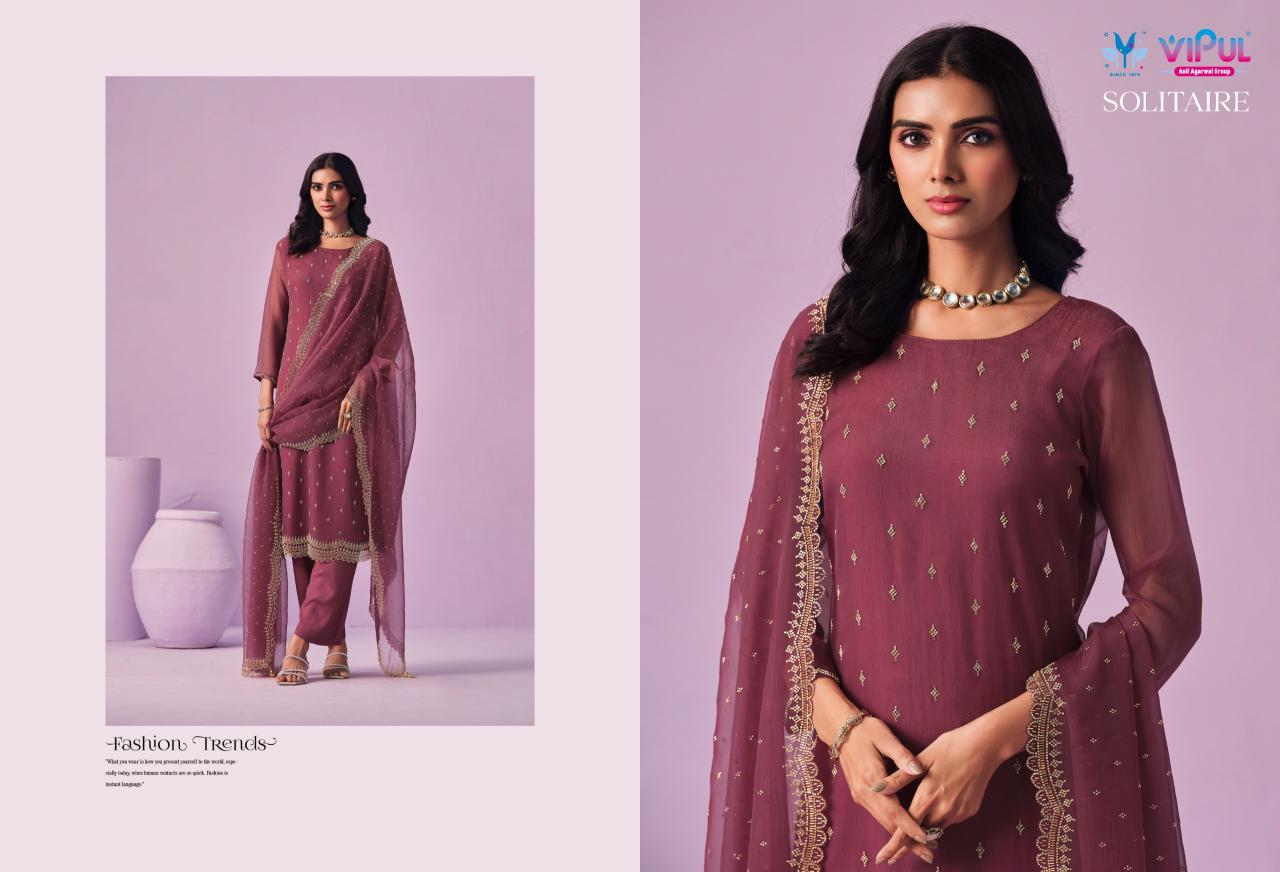 Vipul Solitaire catalog wholesale salwar kameez market in kolk