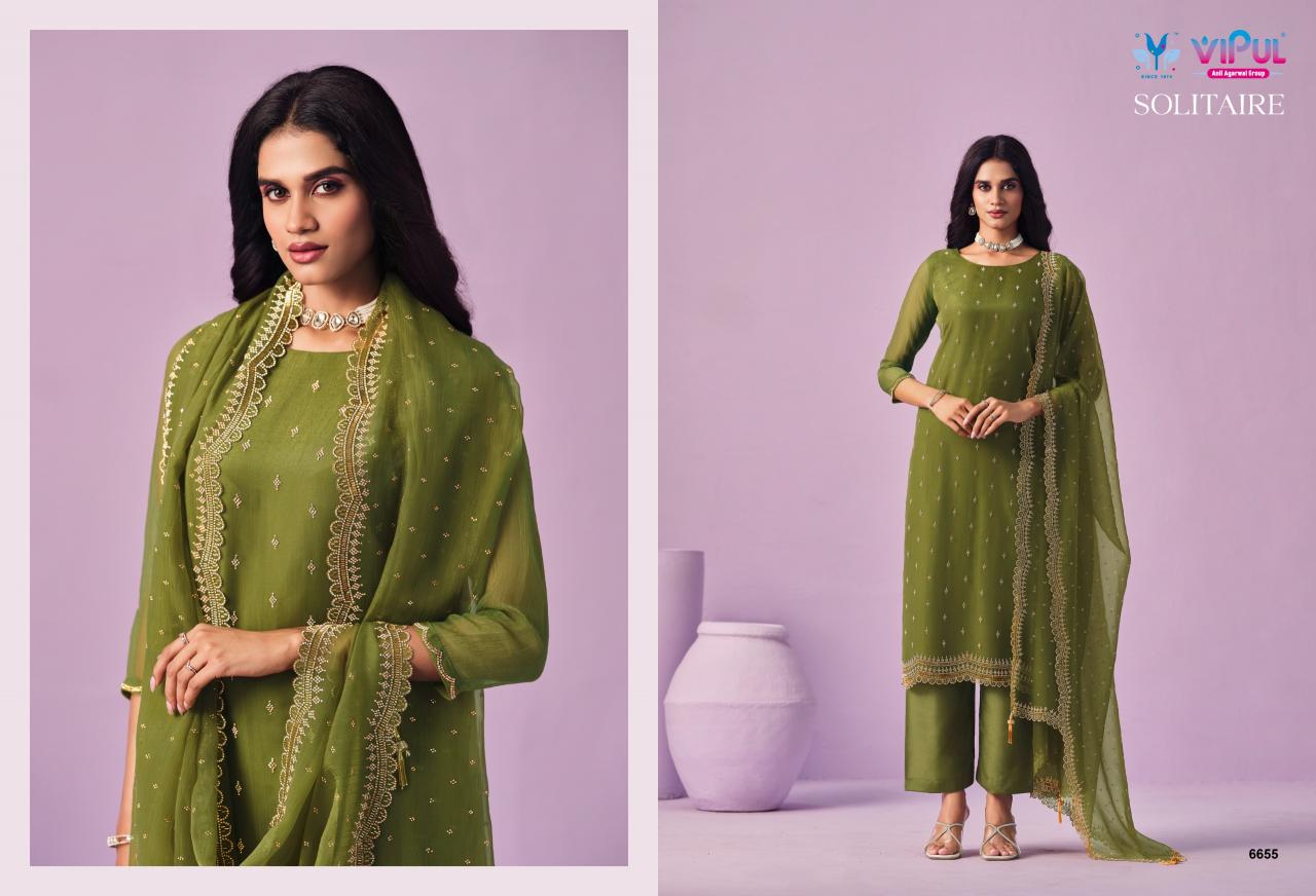 Vipul Solitaire catalog wholesale salwar kameez market in kolk