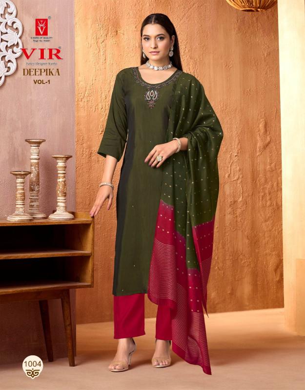 Vir Deepika vol 1 catalog branded kurtis at wholesale price