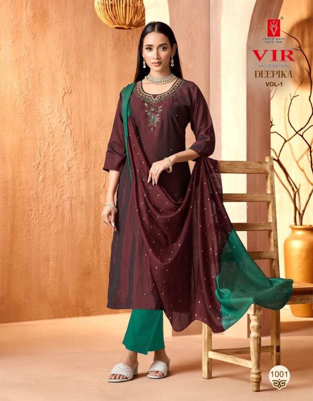 Vir Deepika vol 1 catalog branded kurtis at wholesale price