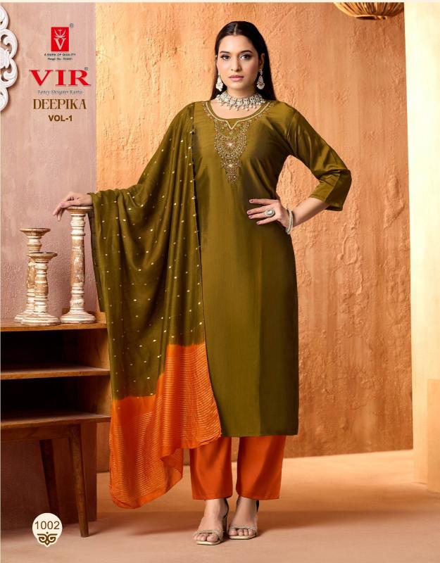 Vir Deepika vol 1 catalog branded kurtis at wholesale price